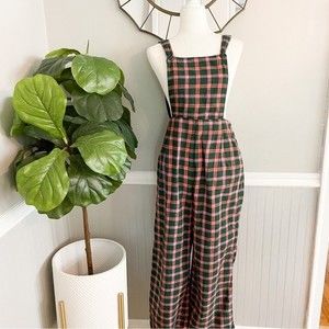 Ace & Jig Plaid Overall Jumper Size Large